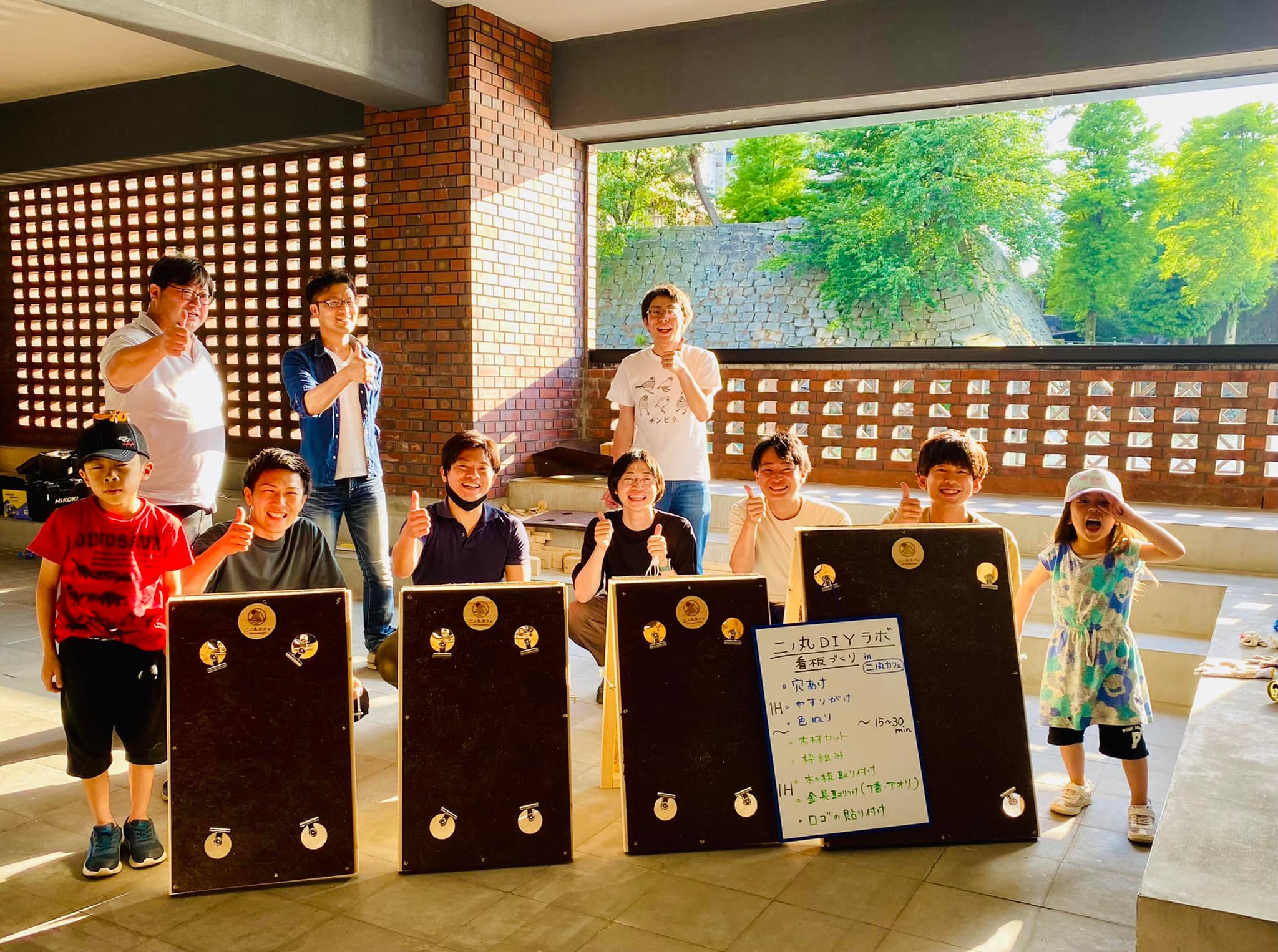 福井城址近くにて出張DIY講座を行ってきました！