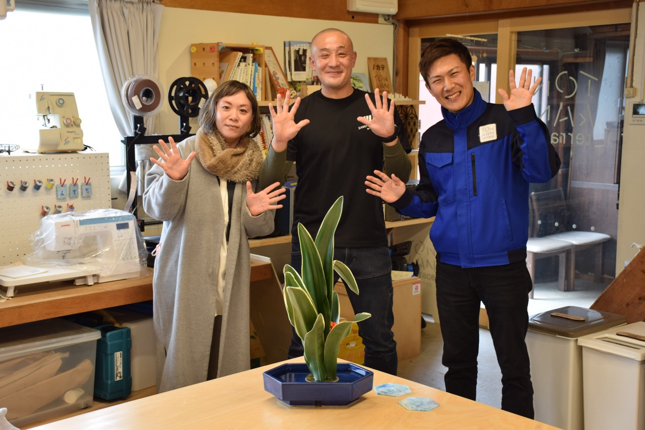 天王山安楽寺さんからの生け花のプレゼント