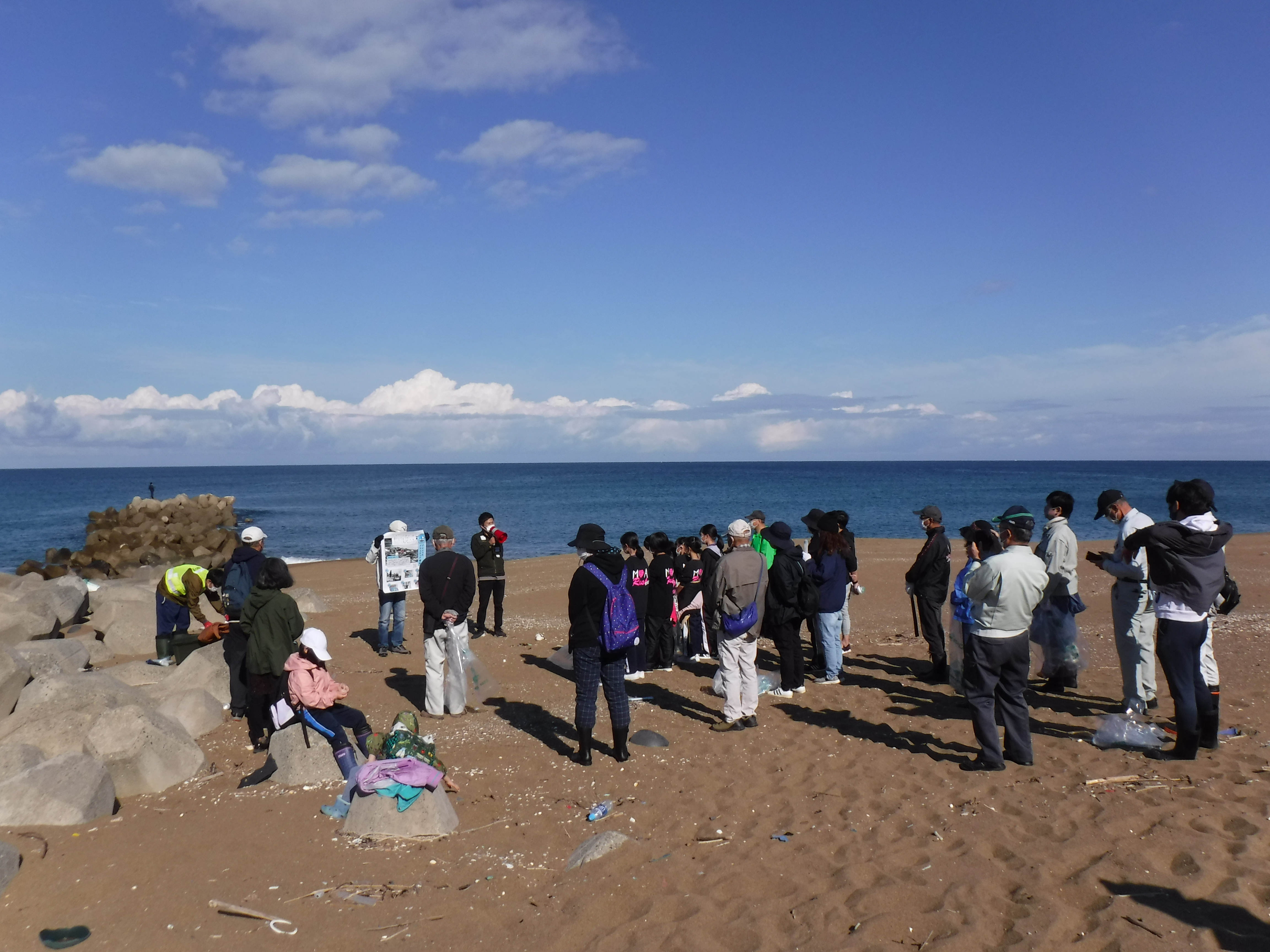 あわらの海岸にて、ビーチクリーンイベントに行ってまいりました！